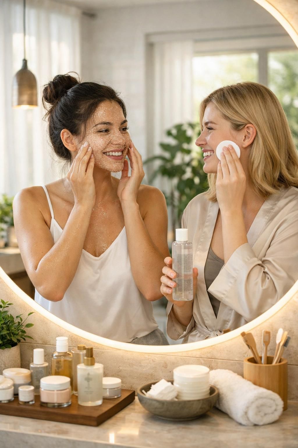 découvrez les différences entre exfoliation chimique et mécanique pour choisir la méthode la plus adaptée à votre peau et révéler un teint éclatant.